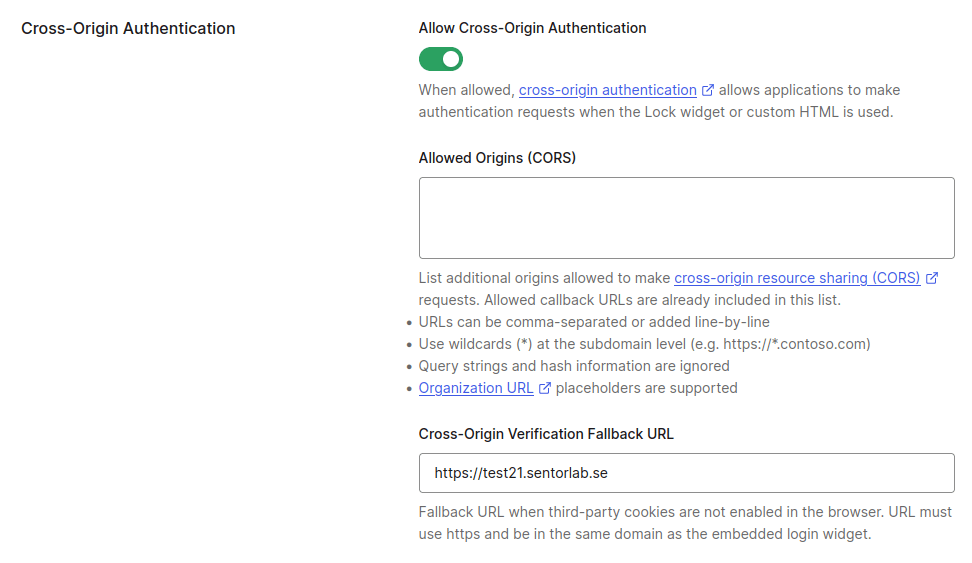 cross origin authentication